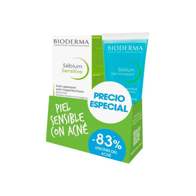 BIODERMA PACK SEBIUM SENSITIVE + SEBIUM GEL